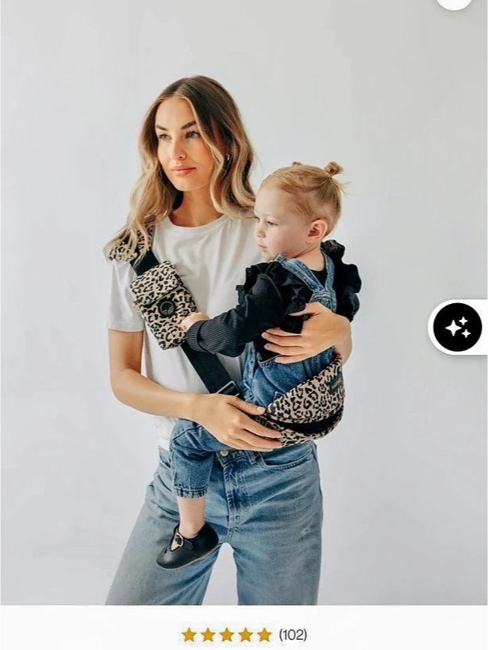Tushbaby Liftoff Toddler Sling Leopard Print - Picture 3 of 3